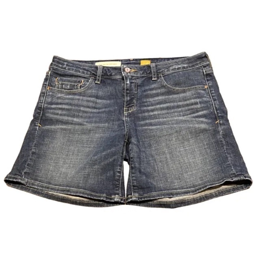 Pilcro and the Letterpress Anthropologie Dark Wash Denim Shorts Size 28 Bermuda